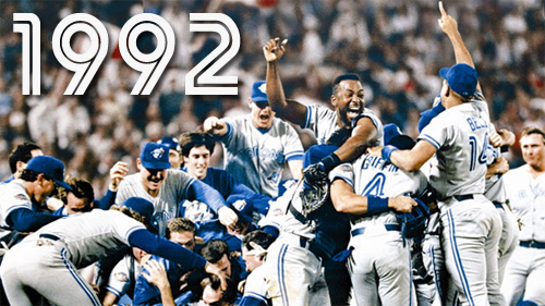 Vintage 1992 World Series Champions Toronto Blue Jays Snapback 