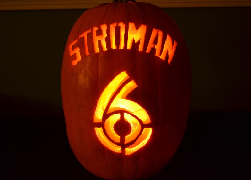 The Marcus Stroman Pumpkin Carving Blue Jay Hunter