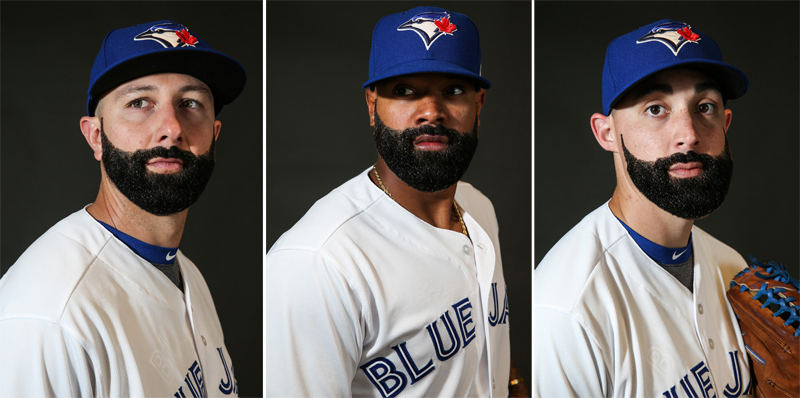 Marcus Stroman, Blue Jays pitcher, in his 2015 Spring Training photo. Check  out the cool hair!