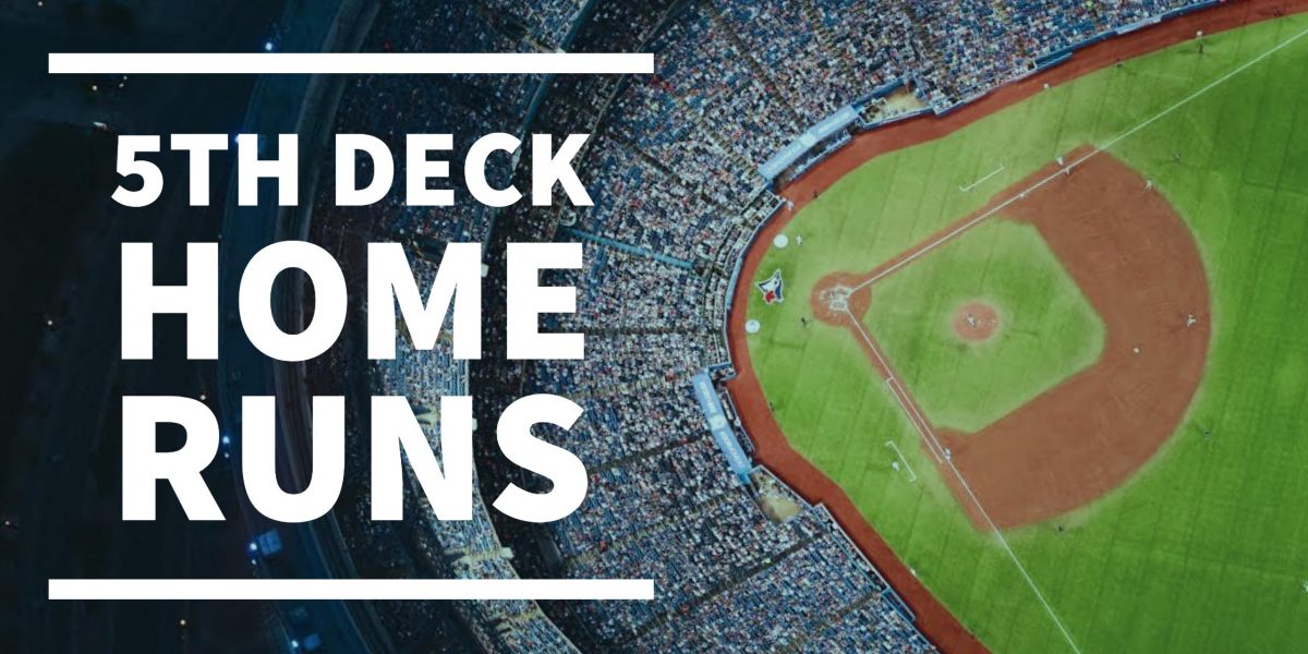 Here's Mike Napoli crushing a home run into Rogers Centre's fifth deck