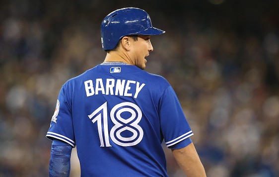 GIF: Darwin Barney Bat Flips Like a Boss | Blue Jay Hunter